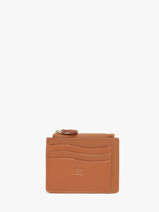 Kaarthouder Caviar Met Rits Leder Crinkles Oranje caviar 14284