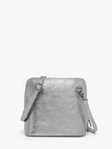 Cross Body Tas Nine Leder Milano Zilver nine NI23117N