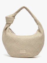 Schoudertassen Parma Leder Basilic pepper Beige parma BPAR01