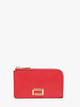 Kaarthouder Ang�le Leder Lancel Rood angele A13158