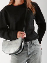 Cross Body Tas Suave Lune Leder Lancaster Zilver suave lune 33-vue-porte