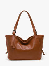 Schoudertassen Caviar Leder Milano Bruin caviar CA24065