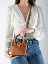 Cross Body Tas Xs Equestre Leder Etrier Beige equestre EEQT142X-vue-porte