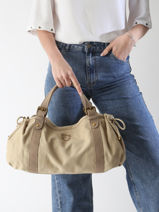 Schoudertassen Canvas Katoen Gerard darel Groen canvas DBS01450-vue-porte