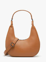 Schoudertassen Caviar Leder Milano Bruin caviar CA24121