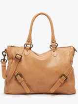 Schoudertassen Strappy Leder Basilic pepper Bruin strappy BSTR03