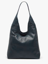 Schoudertassen Cow Leder Basilic pepper Blauw cow BCOW2L