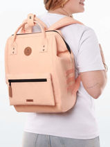 Personaliseerbare Rugzak Adventurer Medium Cabaia Oranje adventurer BAGS-vue-porte