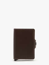 Kaarthouder Twin Original 2 Compartimenten Leder Secrid Bruin original TO