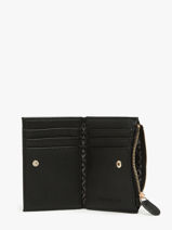 Portefeuille Lulu castagnette Zwart zip CAPOR106-vue-porte