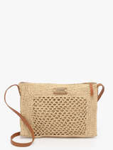 Cross Body Tas L'atelier Du Crochet Raphia Le voyage en panier Wit l'atelier du crochet AM810