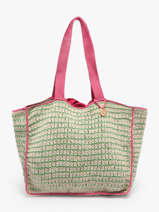 Schoudertassen Over The Rainbow Katoen Le voyage en panier Groen over the rainbow PM870