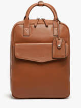 Business Rugzak Flandres 1 Compartiment Leder Etrier Bruin flandres EFLA8271