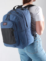 Rugzak 2 Compartimenten Met 15" Laptopvak Eastpak Blauw authentic EK0A5BKS-vue-porte