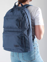 Rugzak 1 Compartiment Met 13" Laptopvak Eastpak Blauw double casual EK0A5B7Y-vue-porte