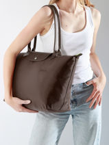 Longchamp Le pliage green Schoudertas Bruin-vue-porte