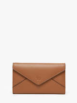 Portefeuille Leder Yves renard Bruin enveloppe 29283
