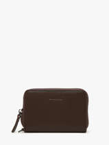 Portemonnee /cross Body Leder Etrier Bruin oxer EOXE096M