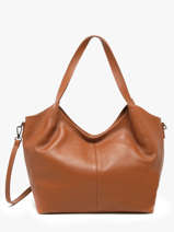 Schoudertas Caviar Leder Milano Bruin caviar CA25061