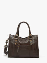 Cross Body Tas Cow Leder Basilic pepper Bruin cow BCOW72