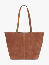 Schoudertassen Cabas Leder Vanessa bruno Bruin cabas 29V40874