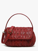 Schoudertas Heritage Leder Biba Rood heritage MEE1L