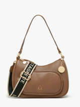 Schoudertas Pocket Lulu castagnette Bruin pocket ZAHYNA