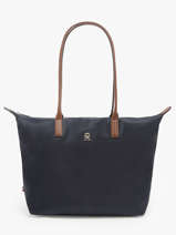 Schoudertas Popette Nylon Tommy hilfiger Blauw popette AW17711