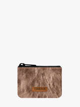 Personaliseerbaar Mini Ritsvak Cabaia Bruin pocket 82824