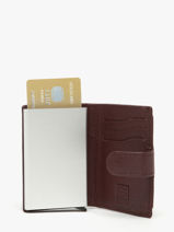 Portefeuille Leder Crinkles Violet caviar 14600-vue-porte