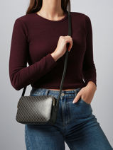 Cross Body Tas Coated Emblem Calvin klein jeans Zwart coated emblem 4F3268G-vue-porte