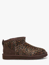 Enkellaarsjes Uit Leder Ugg Bruin women 1158328