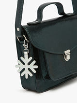 Bag Charm Snowflake Leder Paul marius Zilver breloque BRELOFLO-vue-porte