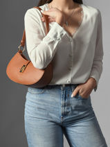 Cross Body Tas Milano Horizon Sophie Leder Lancaster Bruin milano horizon sophie 80-vue-porte