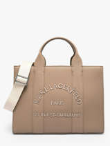 Handtas Rsg Leder Karl lagerfeld Beige rsg B1W30041