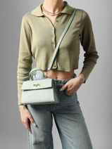 Schoudertas Velvet Caviar Leder Milano Groen velvet caviar VC25116-vue-porte