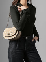 Schoudertas Carrie Logo Guess Beige carrie logo GP989820-vue-porte