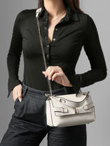Cross Body Tas Noelle Guess Wit noelle BG783321-vue-porte