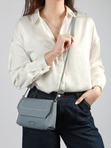 Cross Body Tas Ninon Soft Leder Lancel Blauw ninon A14030-vue-porte