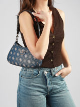 Schoudertas Emelie Logo Guess Blauw emelie logo GP992818-vue-porte