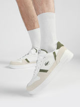 Sneakers Uit Leder Lacoste Wit men 1SMA0168-vue-porte