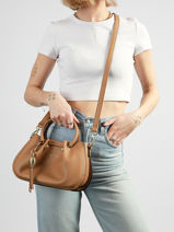 Cross Body Tas Gretel Ted lapidus Bruin gretel TLAU8923-vue-porte