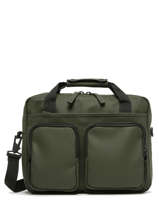 Laptoptas Rains Groen travel 14250