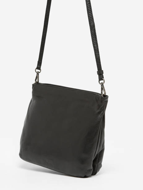 Cross Body Tas Smart Leder Basilic pepper Zwart smart BSMA09 ander zicht 2