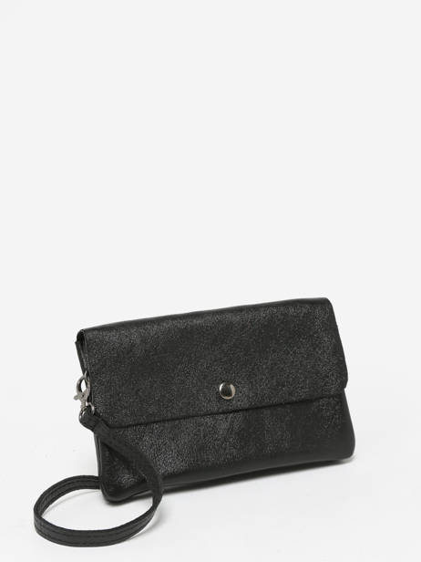 Cross Body Tas Nine Leder Milano Zwart nine NI23067 ander zicht 2