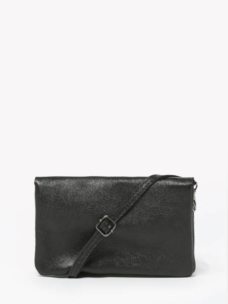 Cross Body Tas Nine Leder Milano Zwart nine NI23067 ander zicht 4