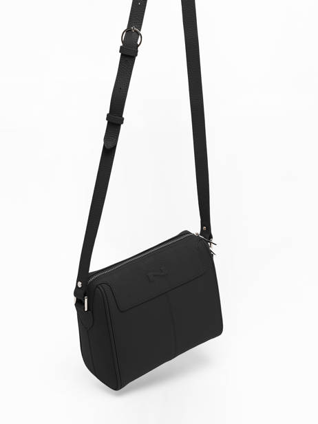 Cross Body Tas Riders Leder Nathan baume Zwart riders 3 ander zicht 2