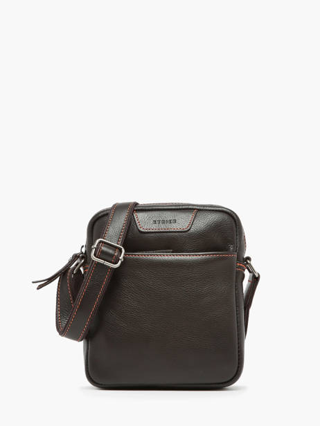 Cross Body Tas M Foulonné Leder Etrier Bruin foulonne EFOU729M