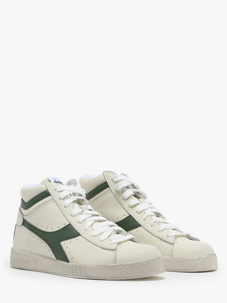 Sneakers Game L Hi Waxed Uit Leder Diadora Wit unisex 178300 ander zicht 2