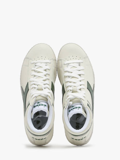 Sneakers Game L Hi Waxed Uit Leder Diadora Wit unisex 178300 ander zicht 3